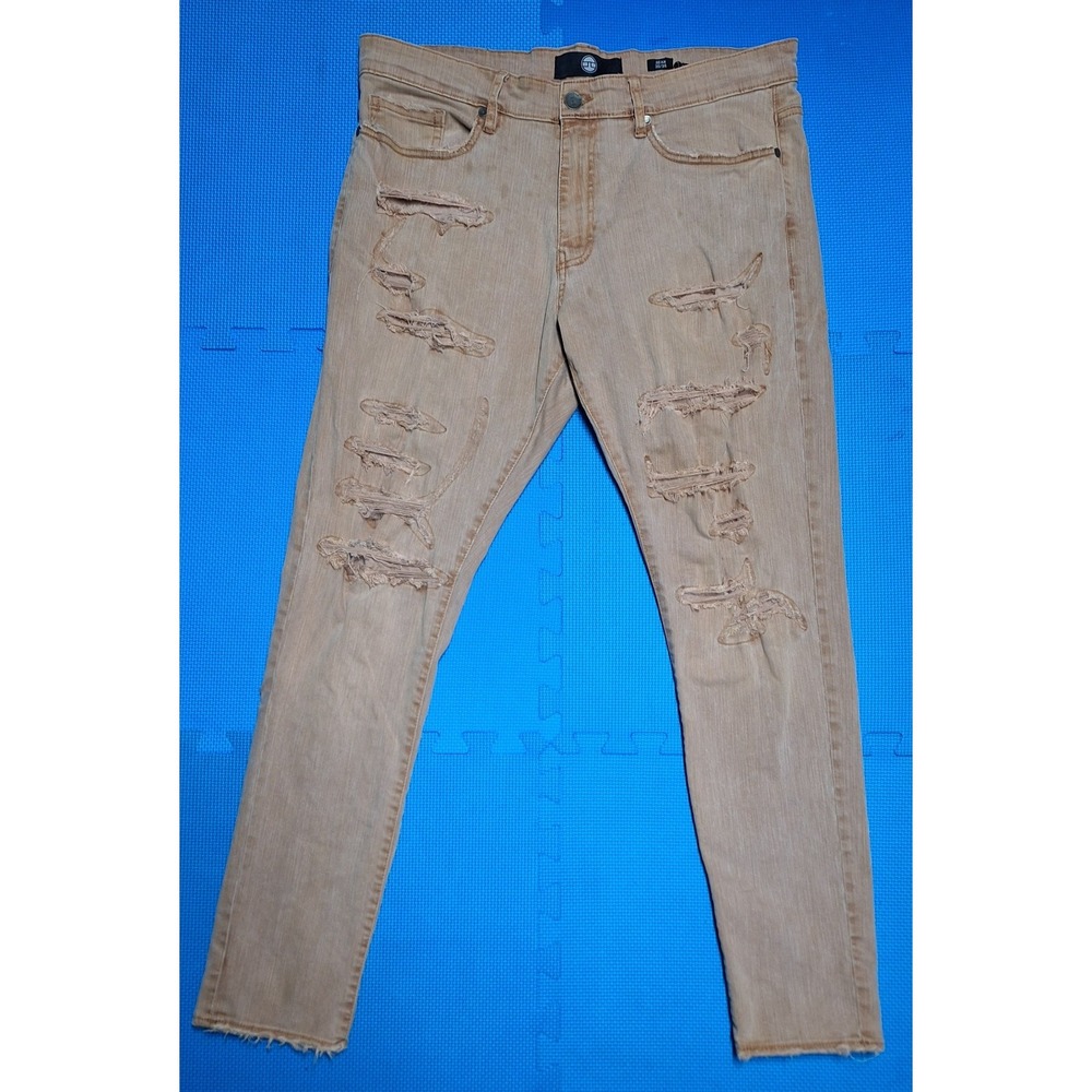 Jordan Craig Sean Distressed Khaki Tan Men's pants 38/34 Jeans